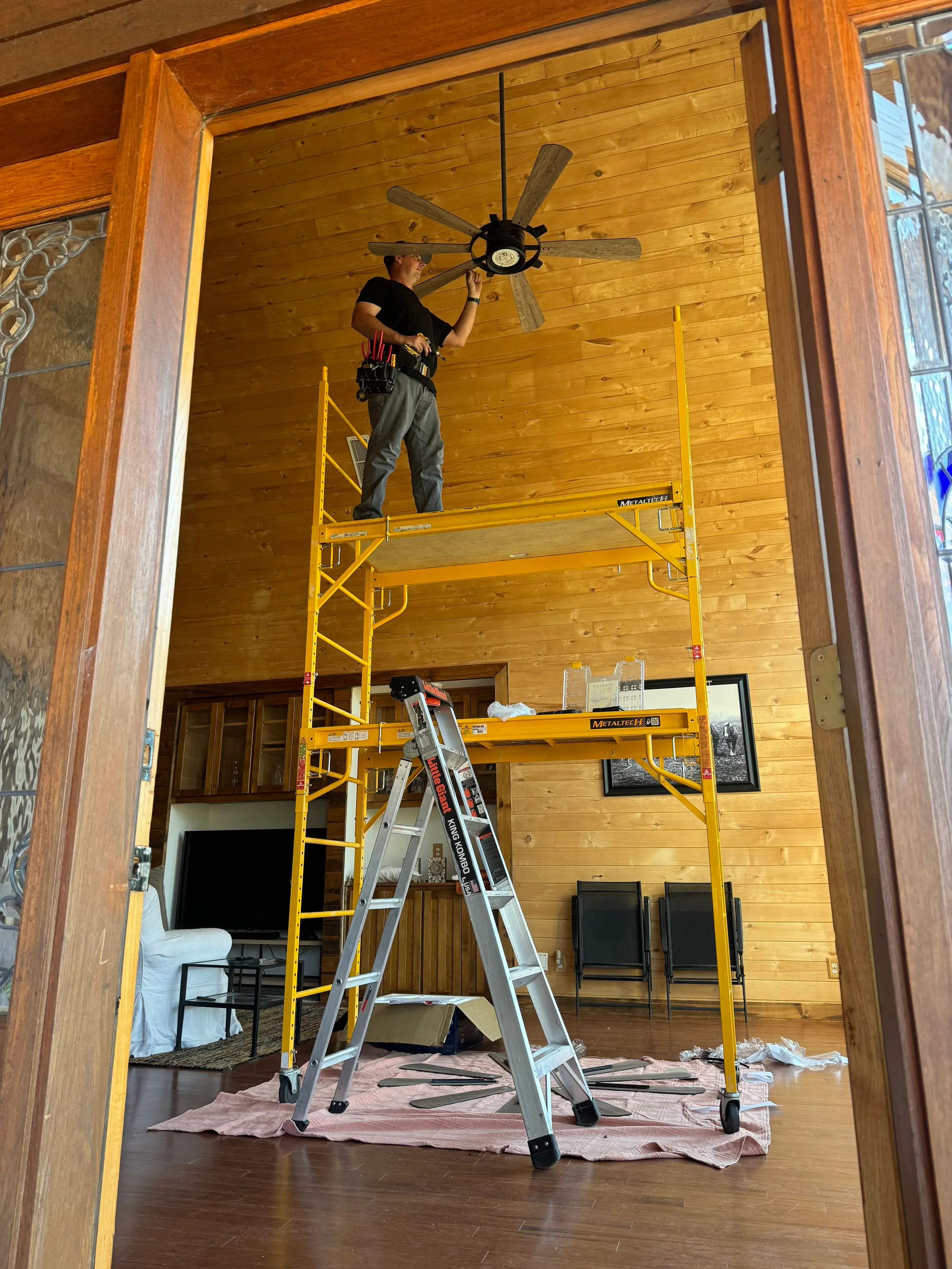 The Goat Handyman Services at work in Bertram, Texas