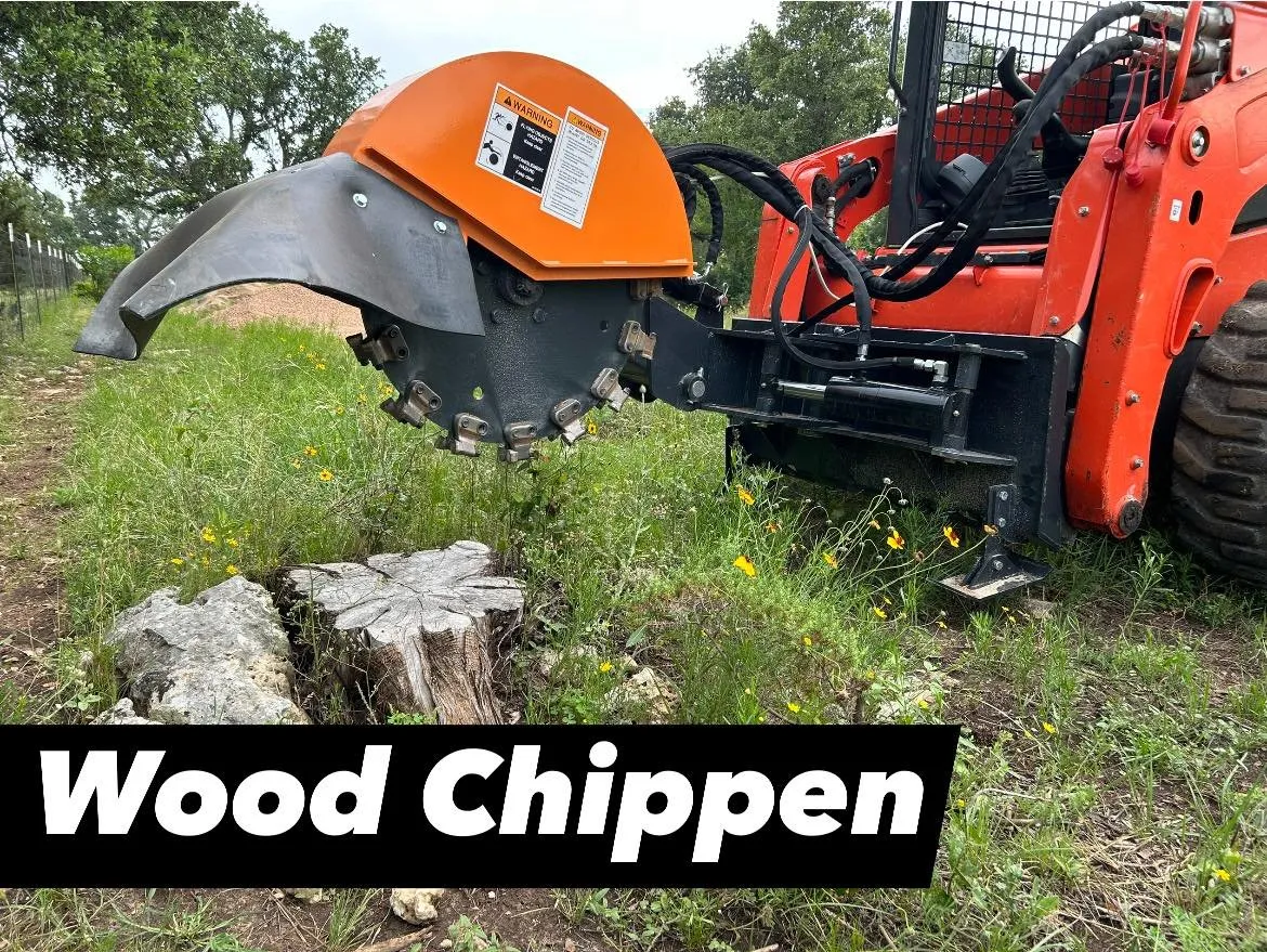 Skid steer on a ranch job site