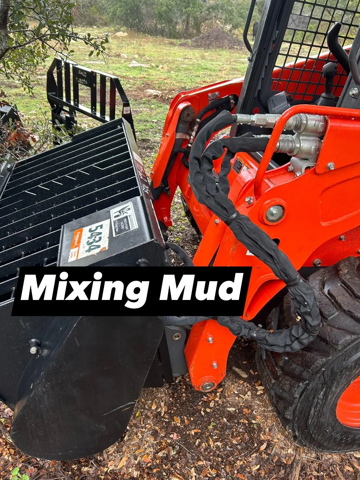 Skid steer at work with professional operator
